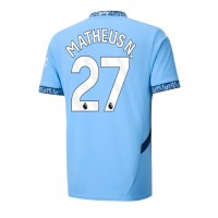 Camisa de time de futebol Manchester City Matheus Nunes #27 Replicas 1º Equipamento 2024-25 Manga Curta